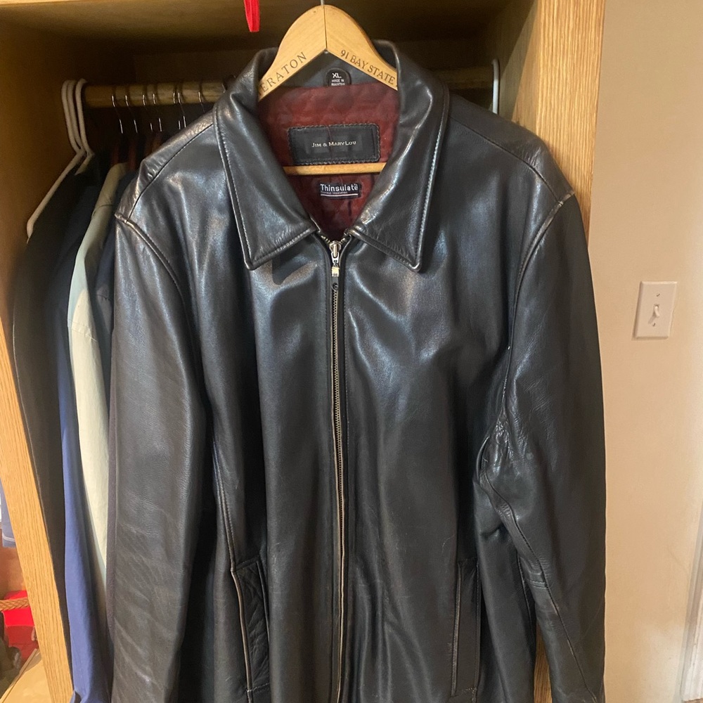 90s VINTAGE MENS LEATHER JACKET